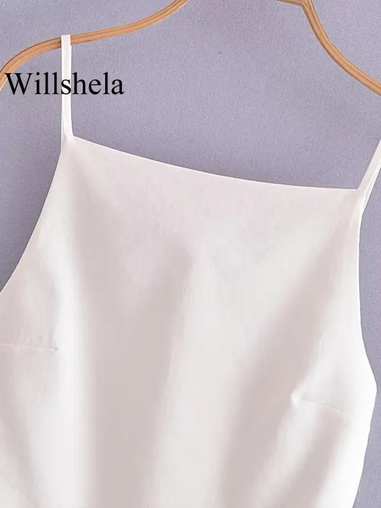 Lace-Up Ribbed Crop Cami Top – Vintage Style with Backless Design - 3KDyn